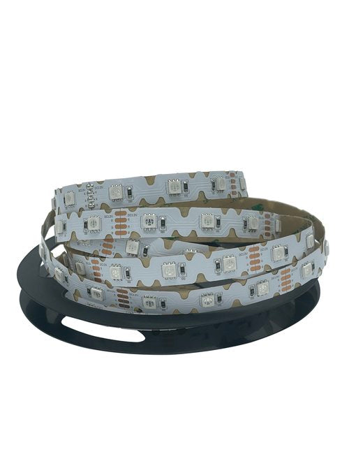 S Bend RGB LED 5M Roll 12v Non-Waterproof - No Connectors Needed!