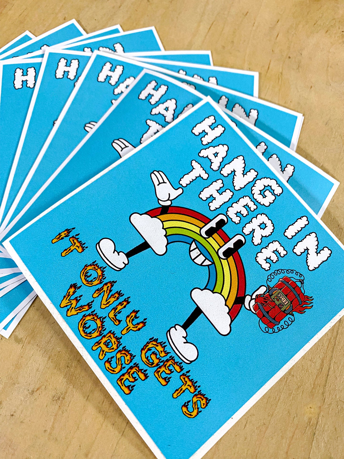 Hang In There Sticker