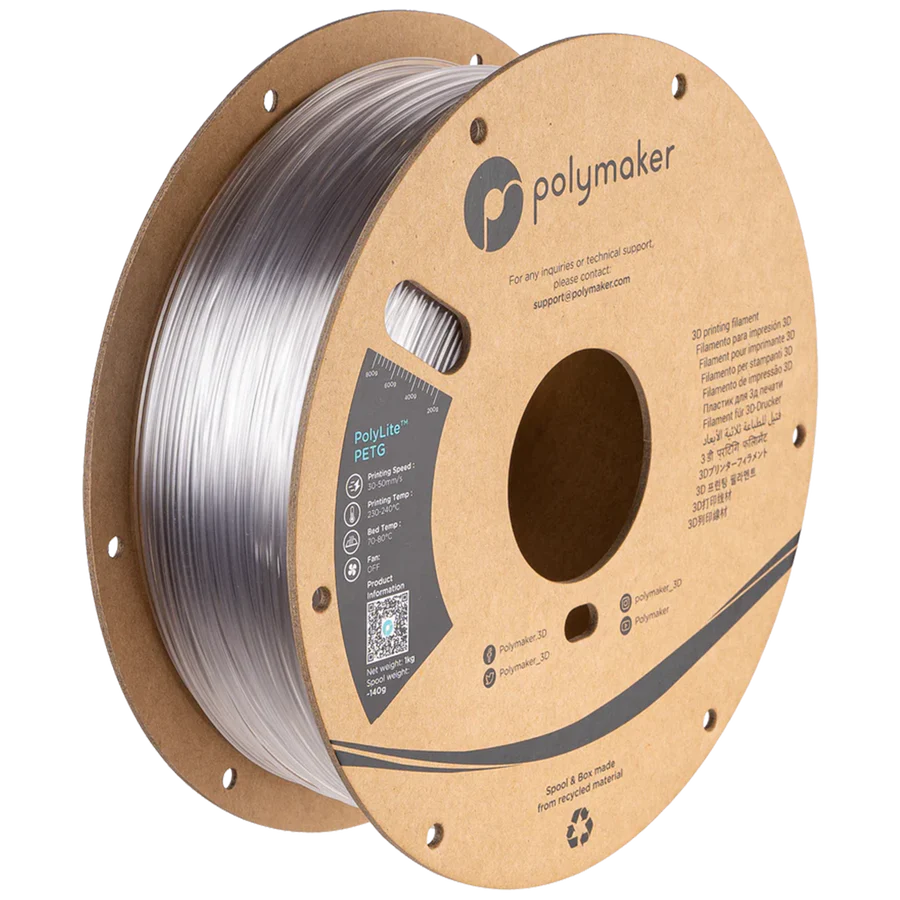Polymaker PolyLite™ PETG – 1.75mm, 1kg Spool