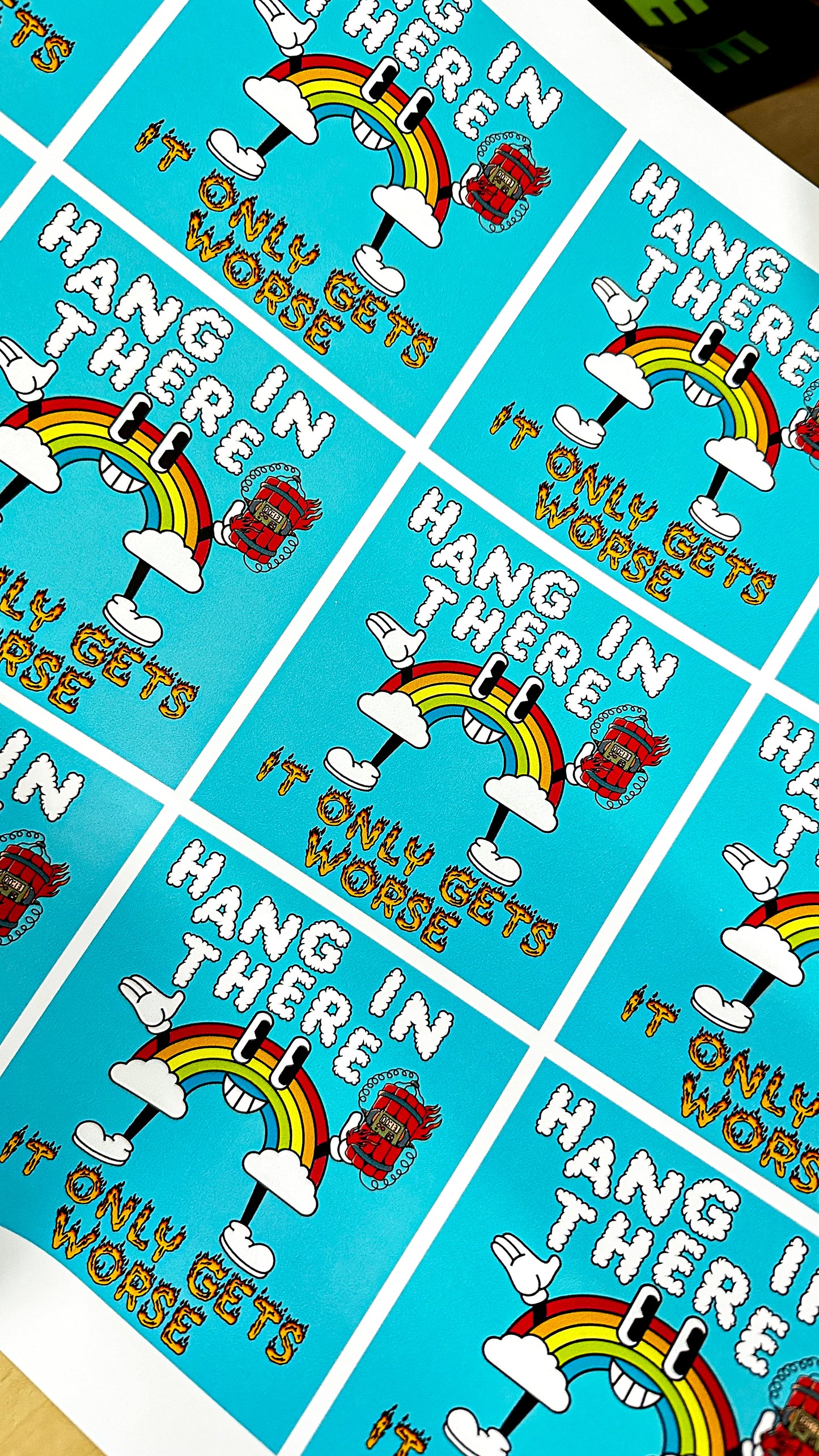 Hang In There Sticker