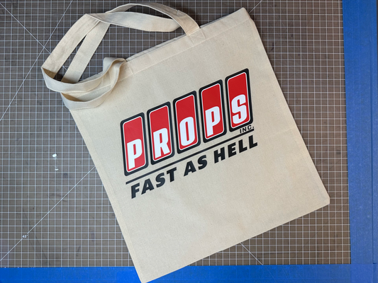 Props Inc “FAST AS HELL” Tote Bag