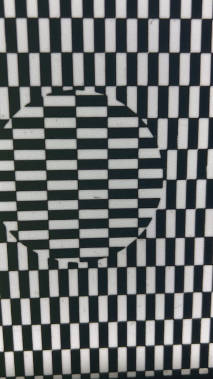 3D Printed Checkered Lightbox Lamp