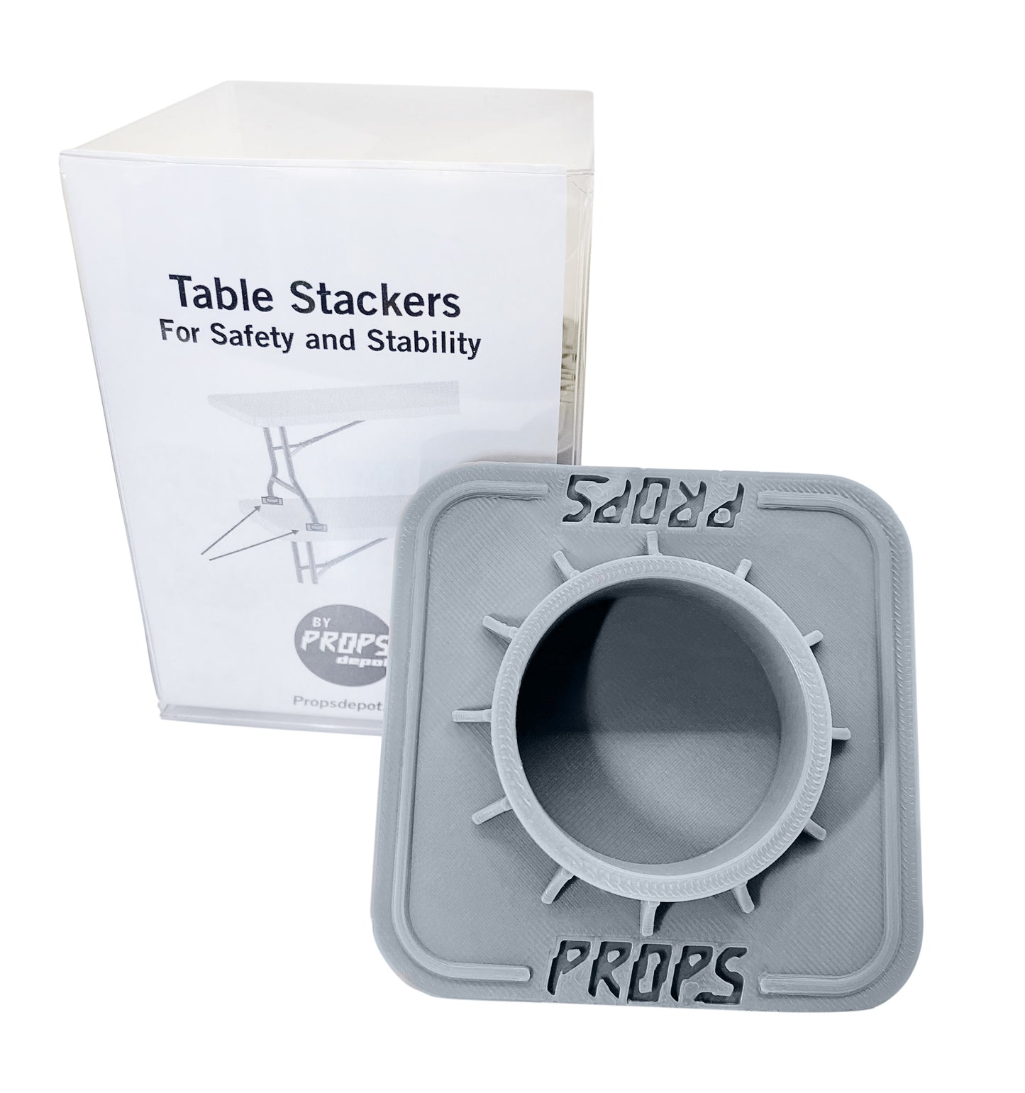 Table Stackers – 4 Pc Set | Instant Shelving Solution, Anti-Slip, Made in USA